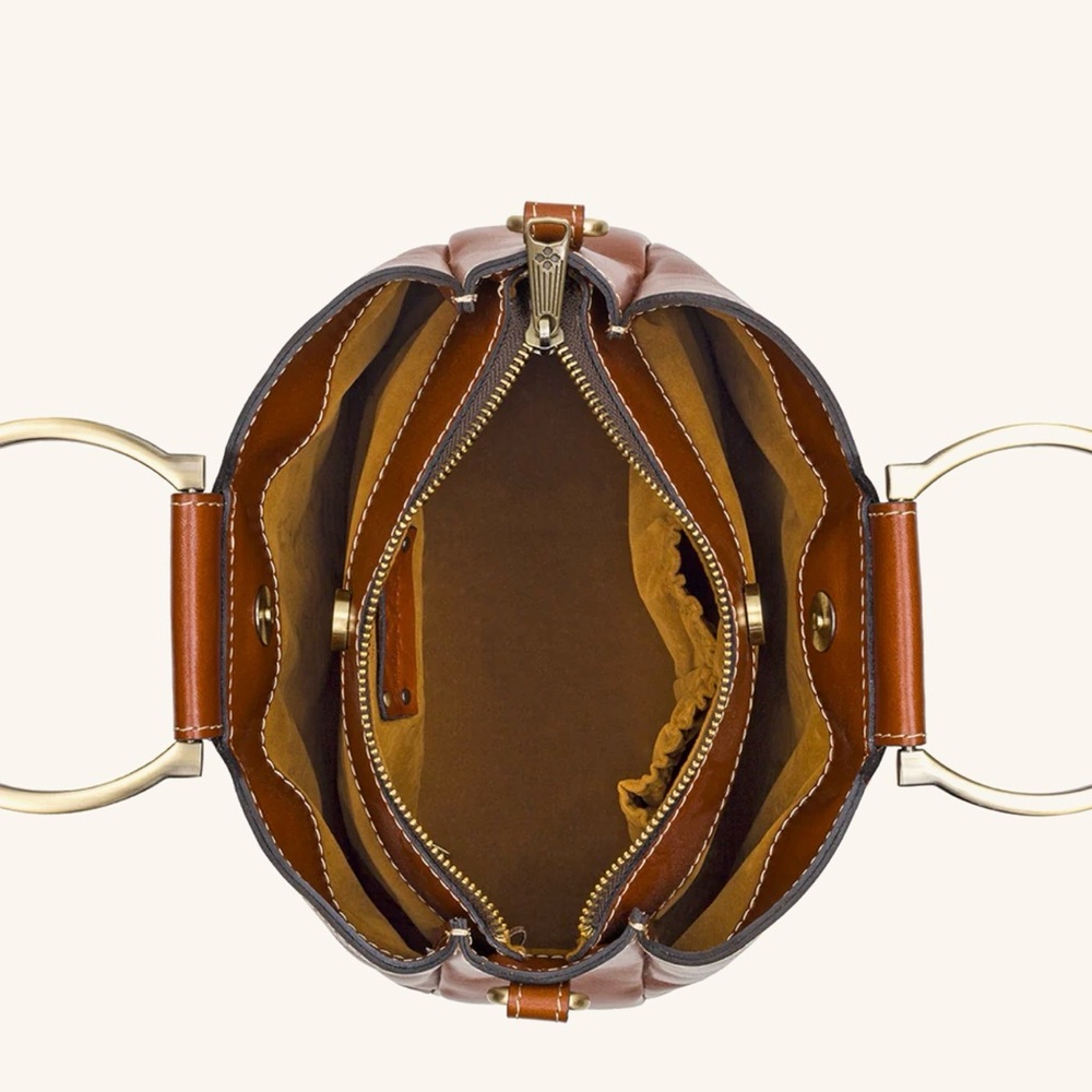 Patricia Nash Empoli Heritage Satchel with ring handle and crossbody strap NWT - Picture 5 of 9